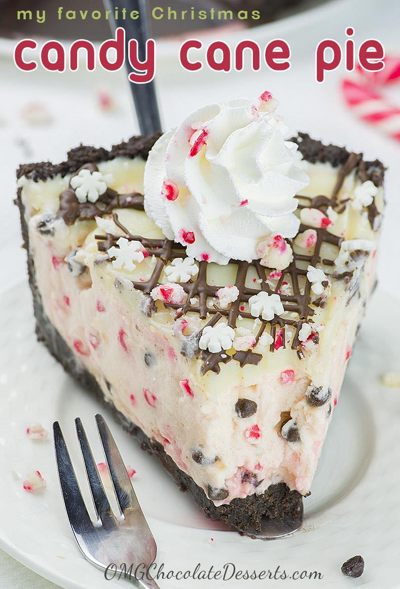 Candy Cane Pie is the only dessert recipe, you’ll need this Christmas! It’s no bake pie with crumbly Oreo crust and white chocolate ganache on top.