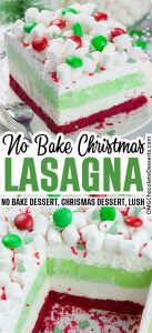 Christmas Lasagna | Layered Christmas Dessert Recipe With Peppermint