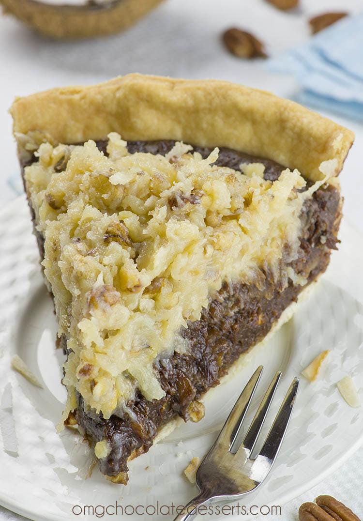 German Chocolate Pie | Easy Homemade Christmas Pie Dessert Recipe