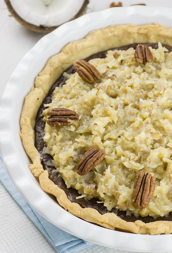 German Chocolate Pie | Easy Homemade Christmas Pie Dessert Recipe