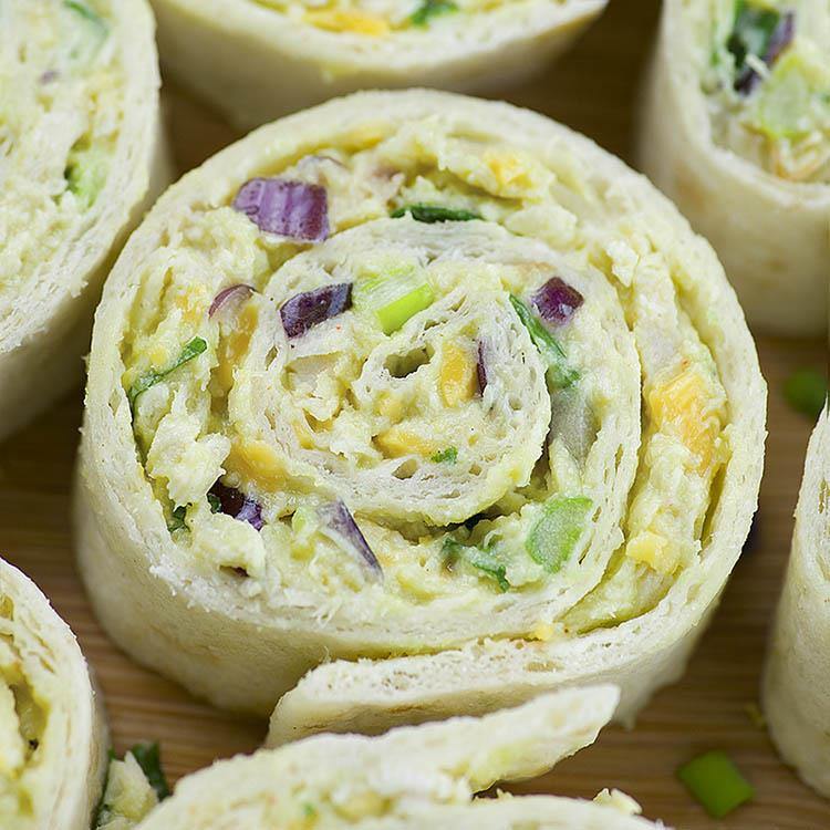 Chicken Avocado Salad Roll Ups OMG Chocolate Desserts