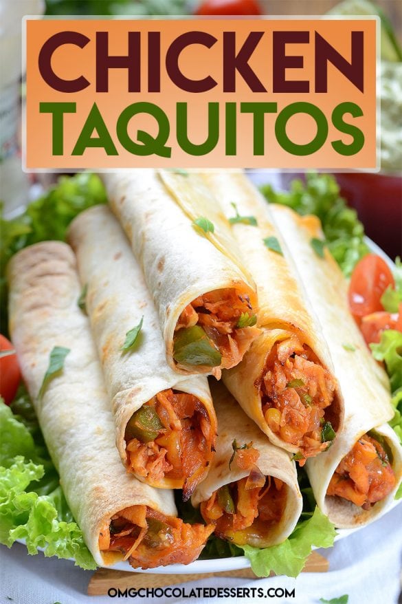 Easy Chicken Taquitos Recipe Homemade Chicken Wraps with Avocado