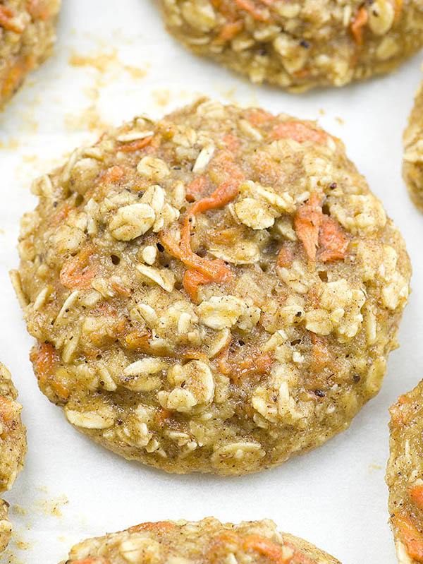 One piece of Carrot Cake Oatmeal Cookies