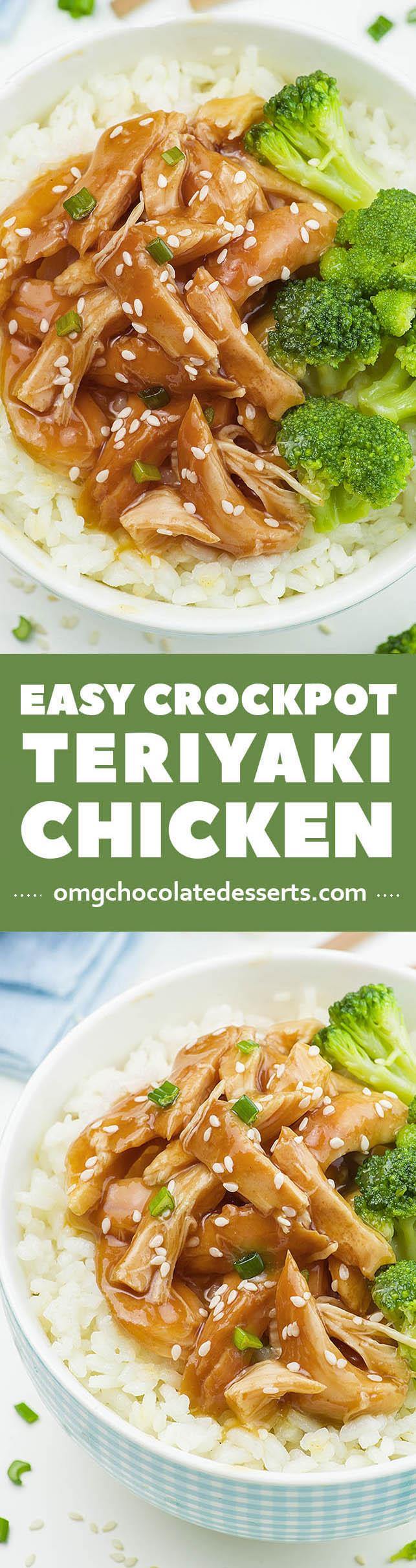 Need an idea for cheap and easy weeknight dinner recipe? Easy Crockpot Teriyaki Chicken in homemade sauce with garlic, honey and soy sauce, served with broccoli and rice as a side, is definitely healthy and easy meal for your family.