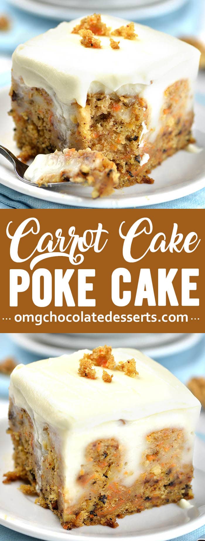 Carrot Cake Poke Cake | Easy Easter Dessert Recipe With Cream Cheese