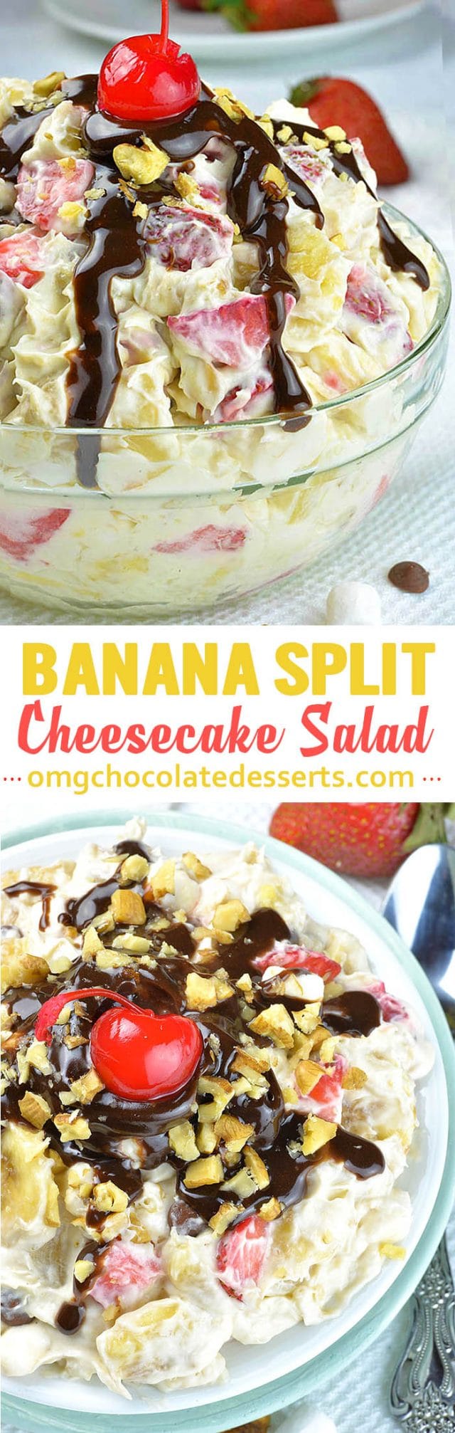 Banana Split Dessert Salad A Fruit Salad Banana Split Sundae Recipe