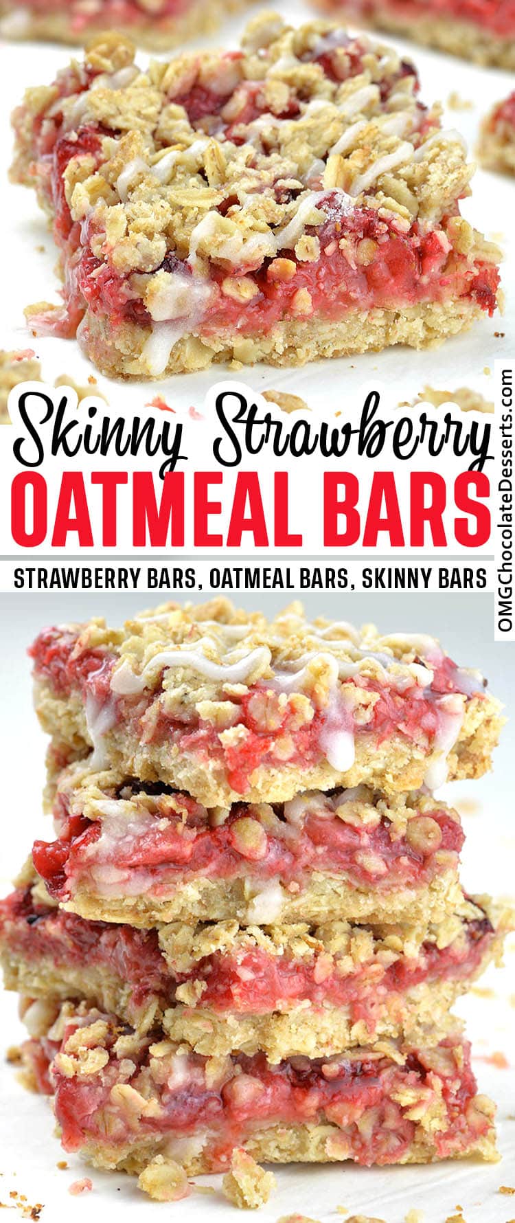 Healthy Strawberry Oatmeal Bars