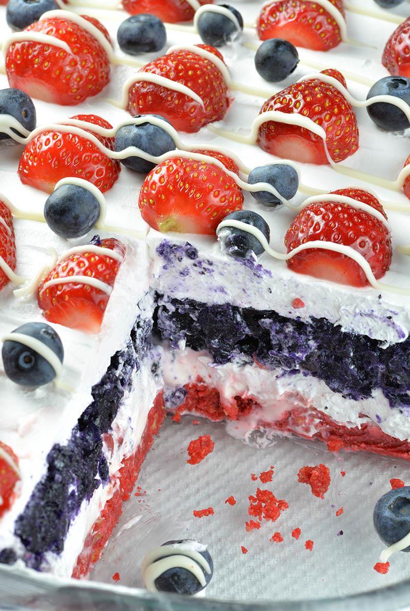 No Bake Summer Berry Lasagna Omg Chocolate Desserts