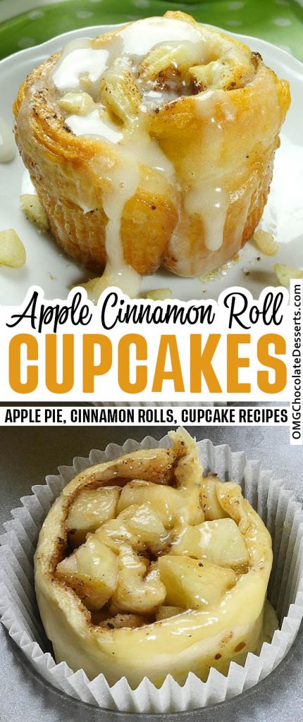 Apple Cinnamon Roll Cupcakes | Easy Cinnamon Rolls Recipe