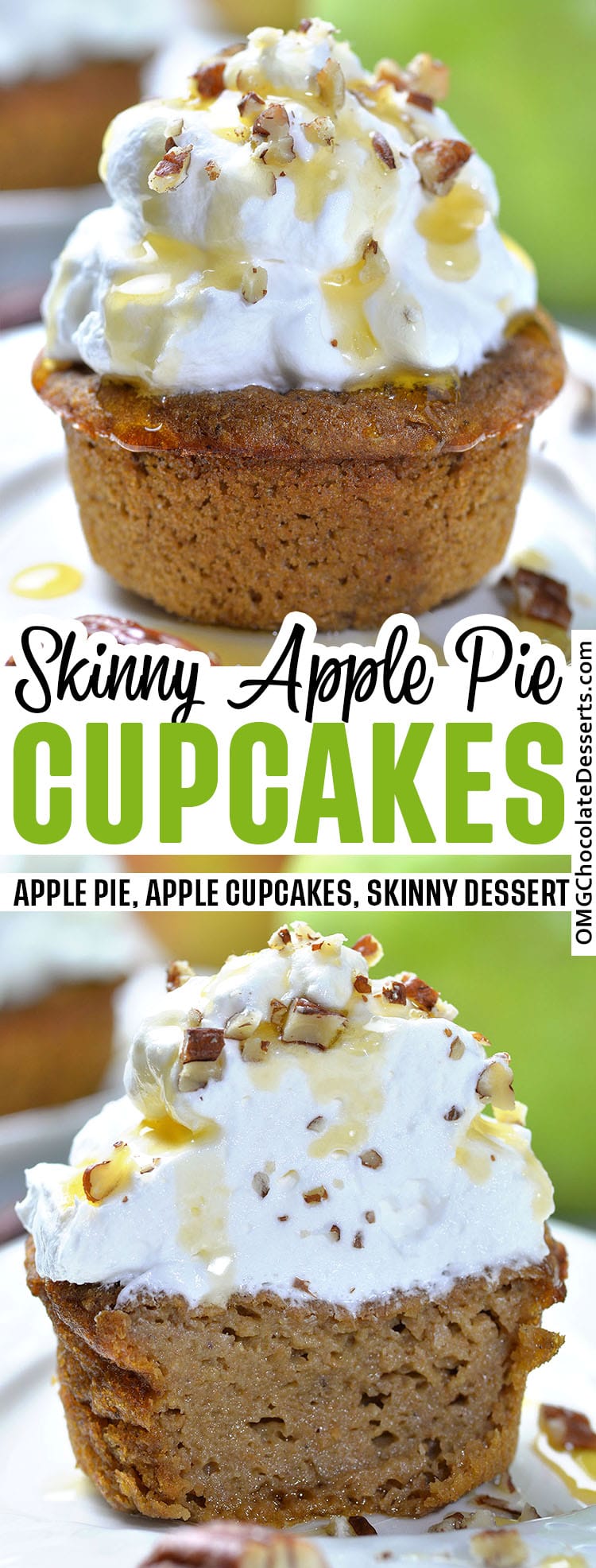 Skinny Apple Pie Cupcakes