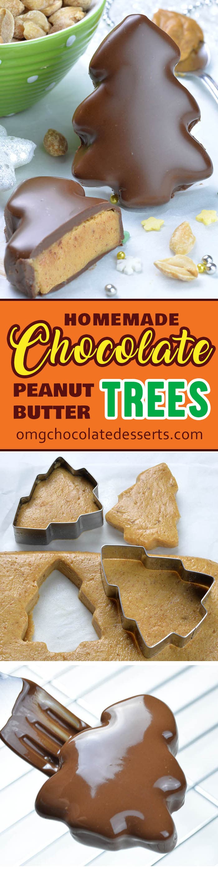 Chocolate Peanut Butter Christmas Trees are your favorite Reeseâ€™s Peanut Butter Cups disguised in a fun and festive Christmas dessert!