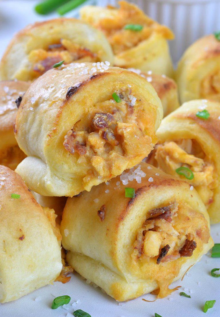 Buffalo Chicken Bites with Blue Cheese Dip A BiteSized Pastry Appetizer