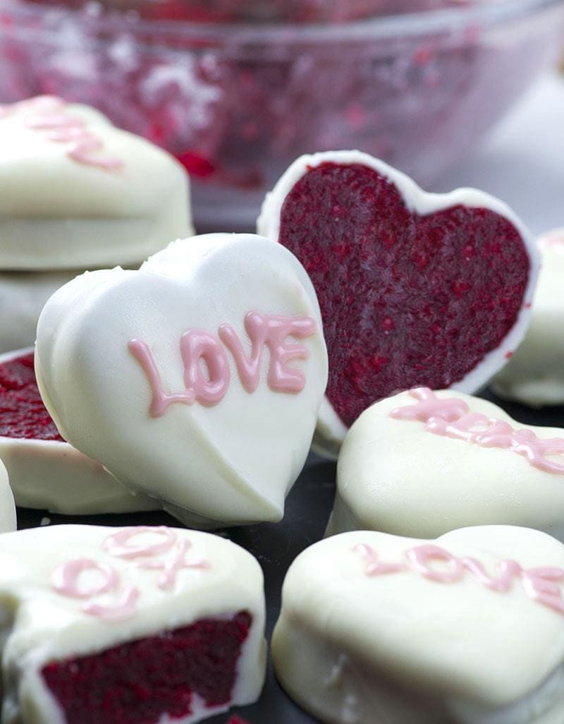 Red Velvet Cake Valentine's Hearts - That’s just my fun way to make holiday desserts festive and cute looking.