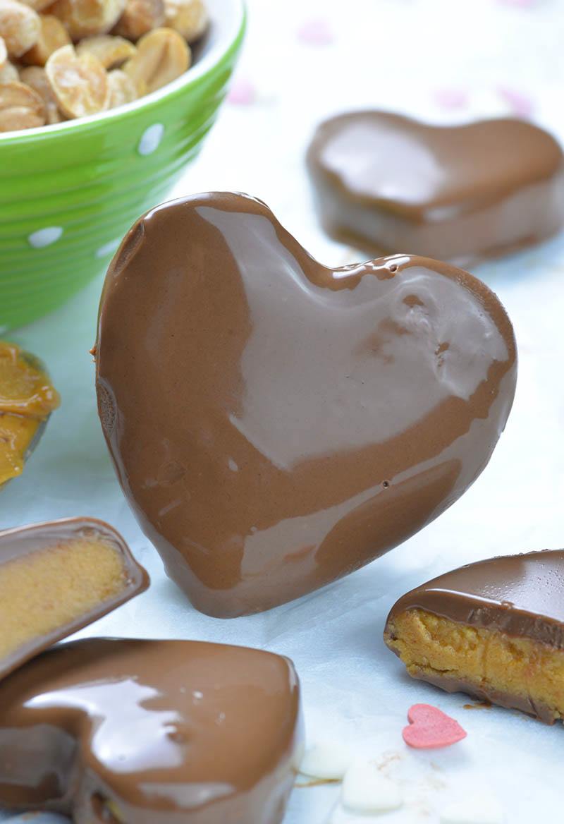 One big Reeses Peanut Butter Valentines Hearts