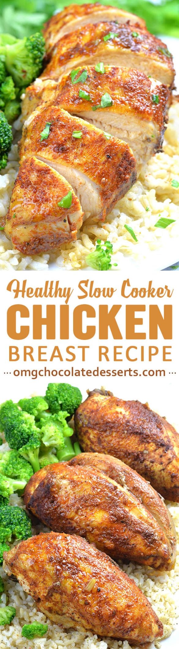 Healthy Slow Cooker Chicken Breast Recipe OMG Chocolate Desserts