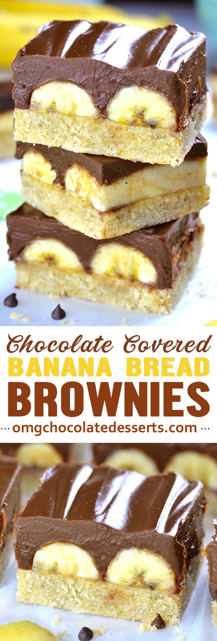 Chocolate Covered Banana Brownies is the most decadent version of chocolate covered bananas you’ll ever tried!!! They are super fudgy and SOOO rich!