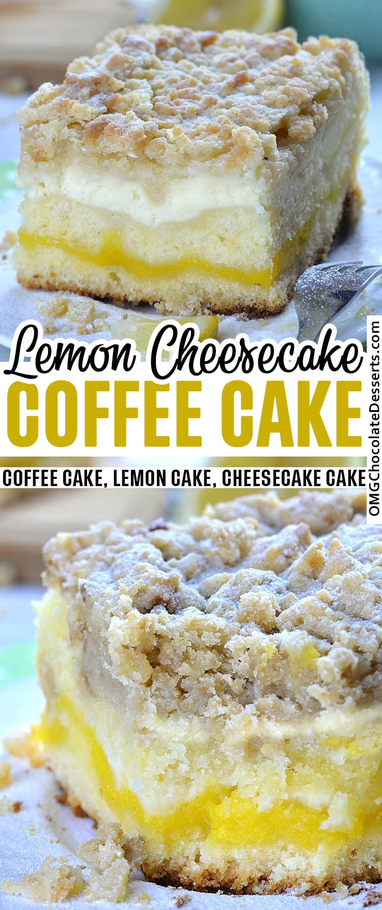 Lemon Coffee Cake | A Breakfast Coffee Cake Recipe with Lemon Curd