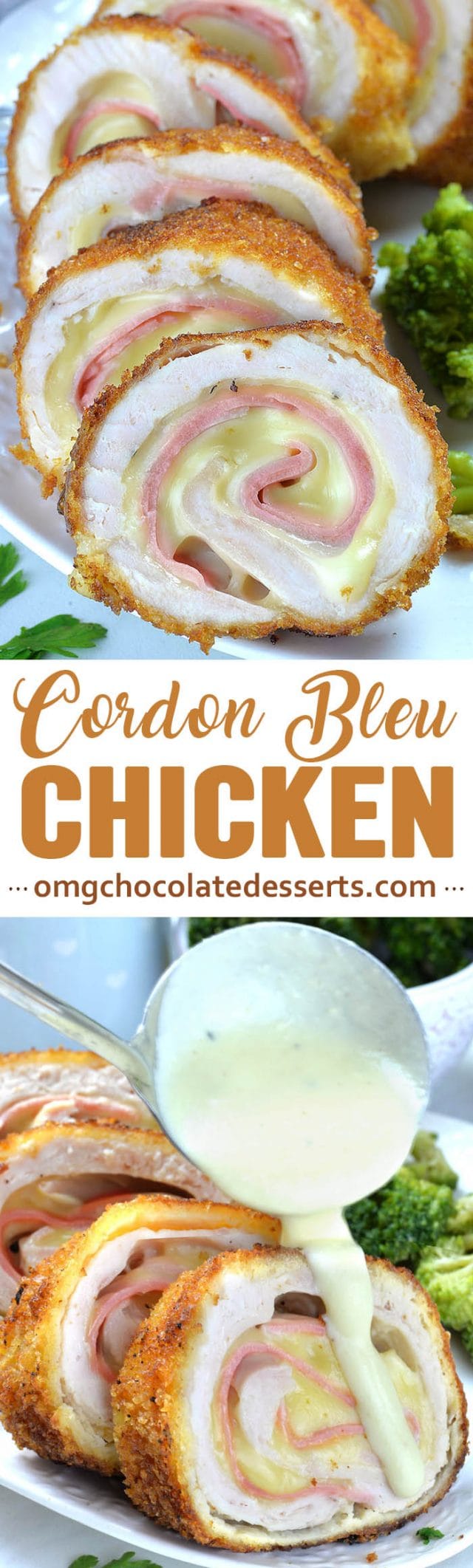 Chicken Cordon Bleu - OMG Chocolate Desserts