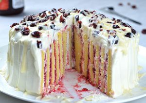 Cranberry Christmas Cake - OMG Chocolate Desserts