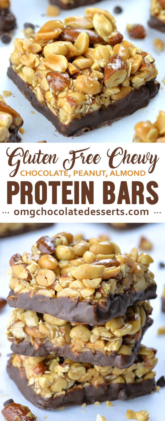 Gluten Free Protein Bars are great to have on hand while you are at work or keep in your purse wherever you go. They are healthy snack that you can pack up into the lunch box for your kids to take to school.