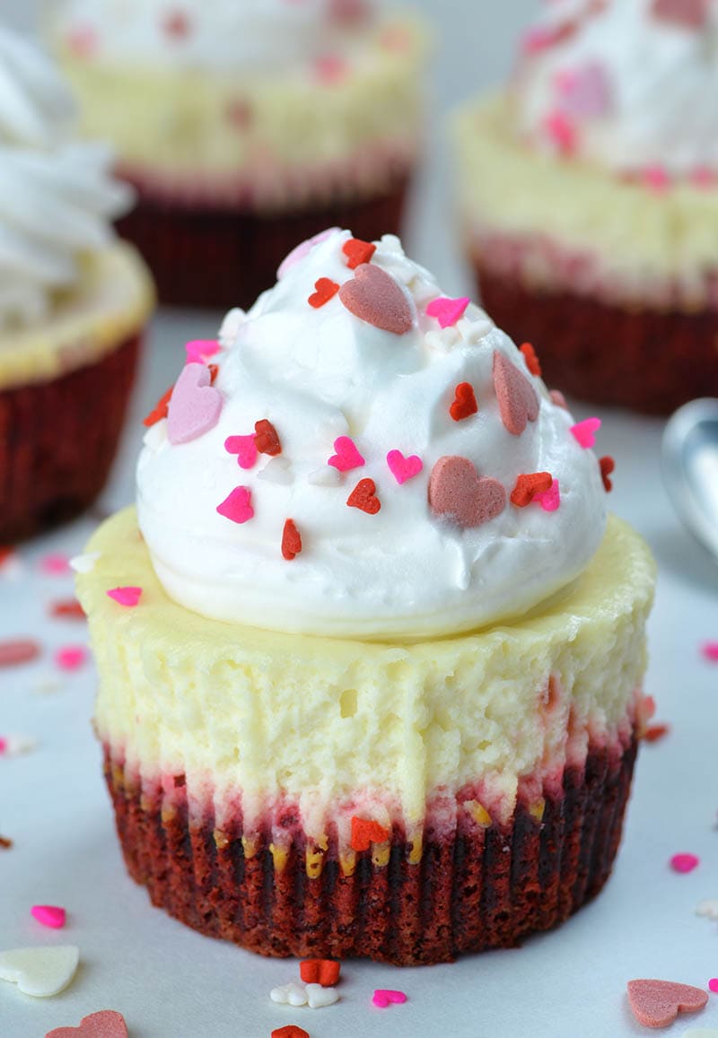 Red Velvet Cheesecake Cupcakes | OMG Chocolate Desserts