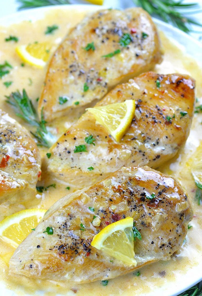 Slow Cooker Lemon Garlic Chicken A Crock Pot Chicken Breast Recipe