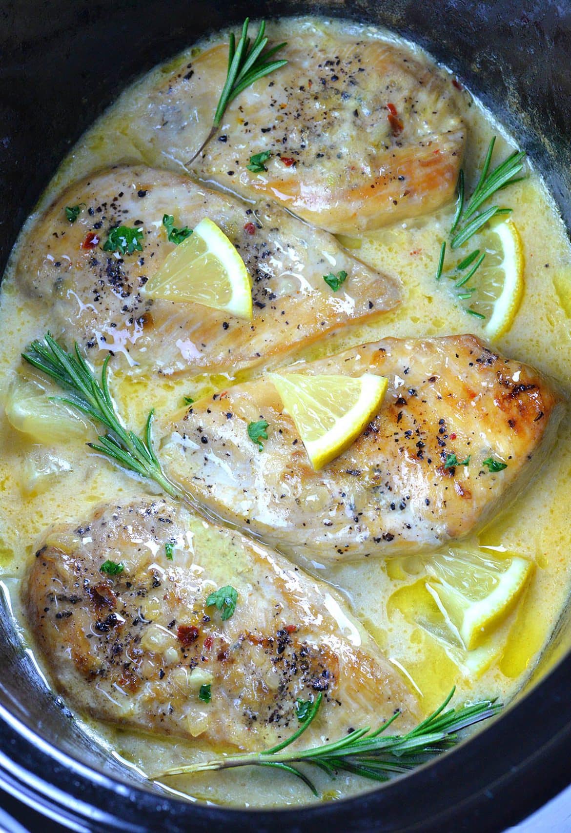 Slow Cooker Lemon Garlic Chicken A Crock Pot Chicken Breast Recipe 5344