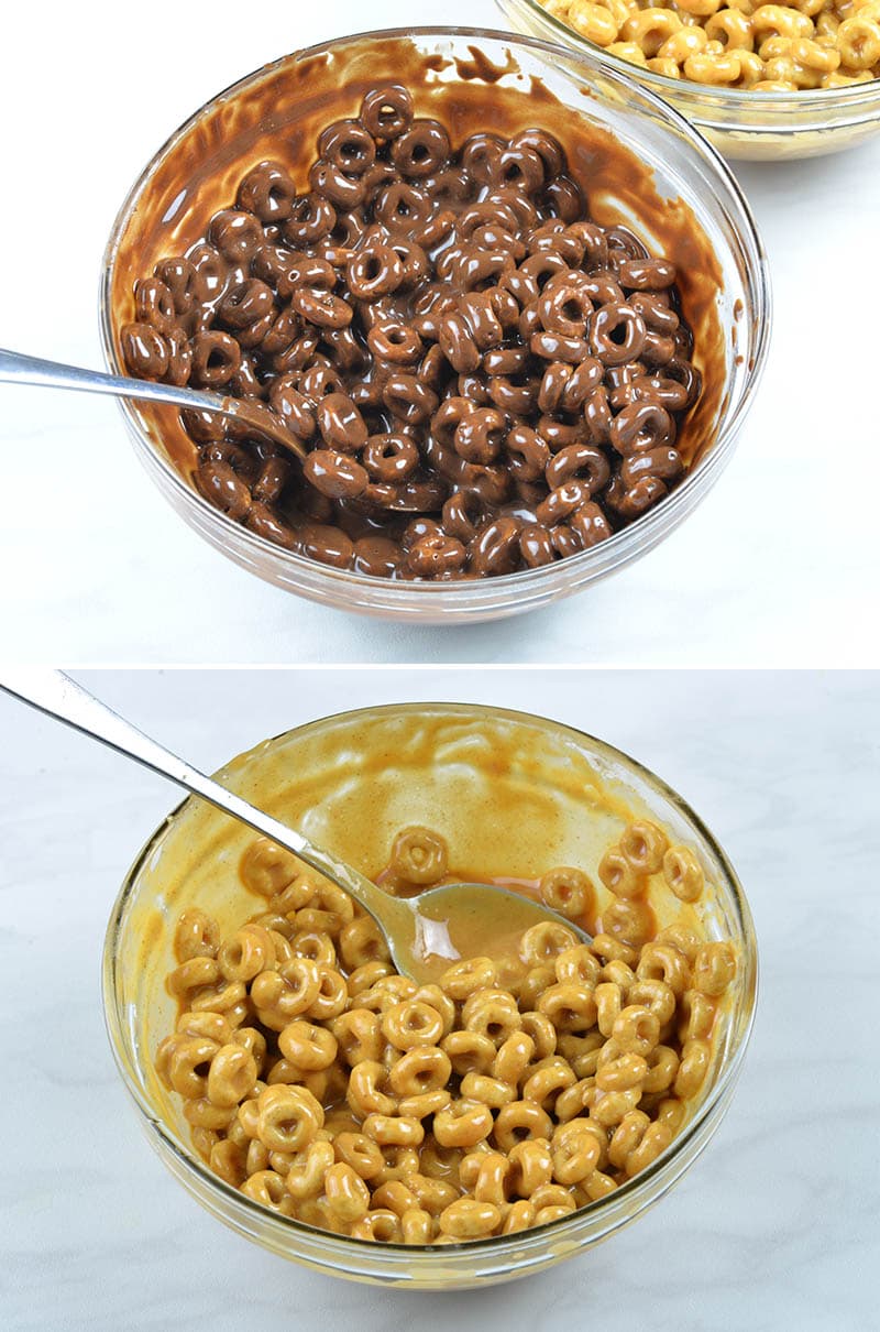 Chocolate Peanut Butter Cheerios Cups (ingredients)