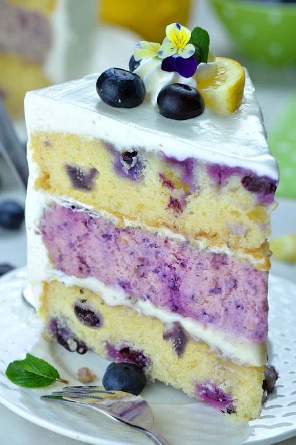 Lemon Blueberry Cheesecake Cake Recipe Omg Chocolate Desserts