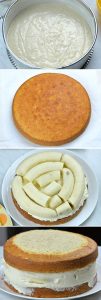 Banana Cake with Cream Cheese Frosting | Moist Layered Banana Cake Recipe