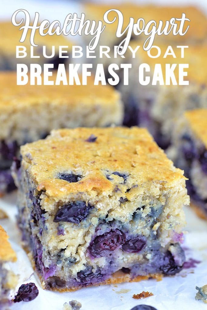 Healthy Yogurt Oat Blueberry Breakfast Cake Homemade Breakfast Cake