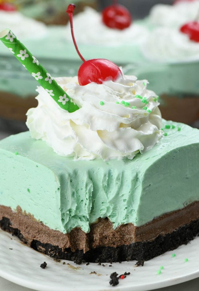 Whether you're celebrating the holiday or not, try this recipe. Sweet, creamy, minty, and easy to make Shamrock Shake Lasagna is perfect treat for St. Patrick’s Day or any other occasion.