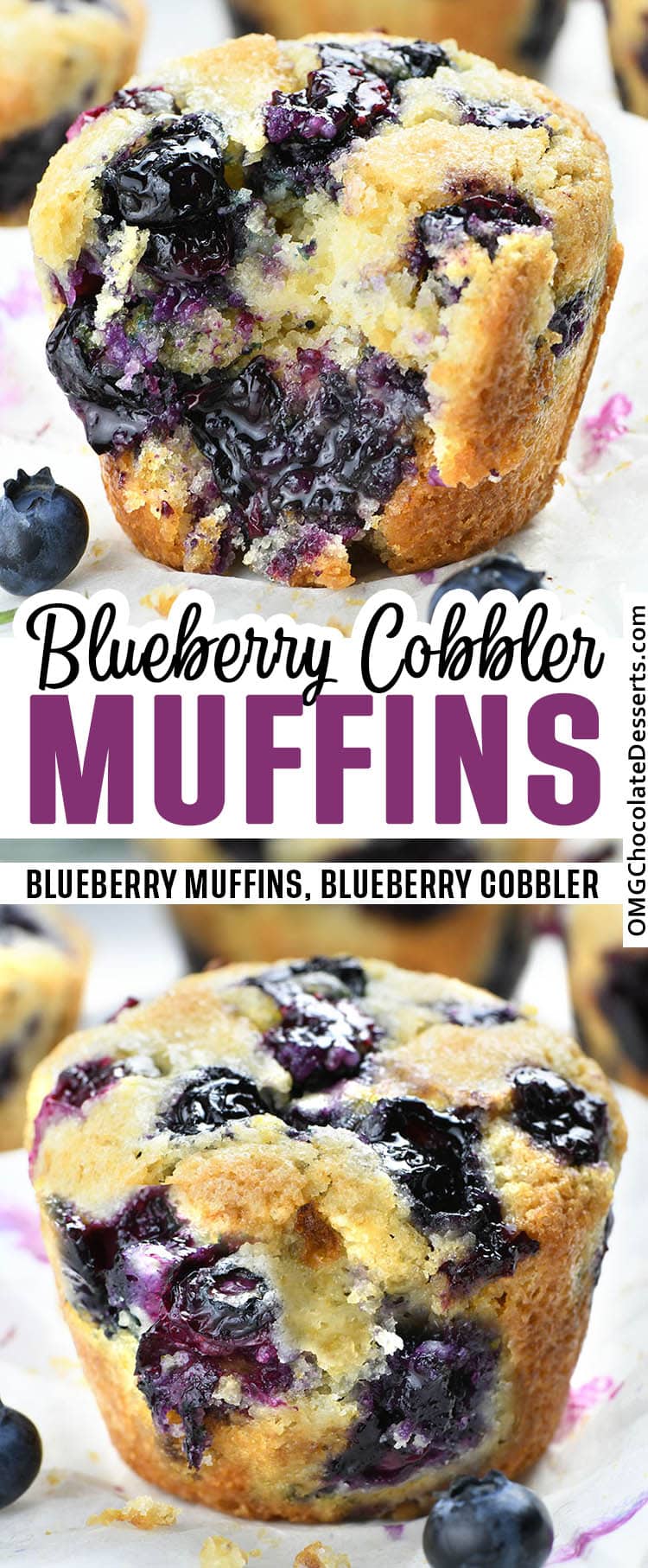 Blueberry Cobbler Muffins