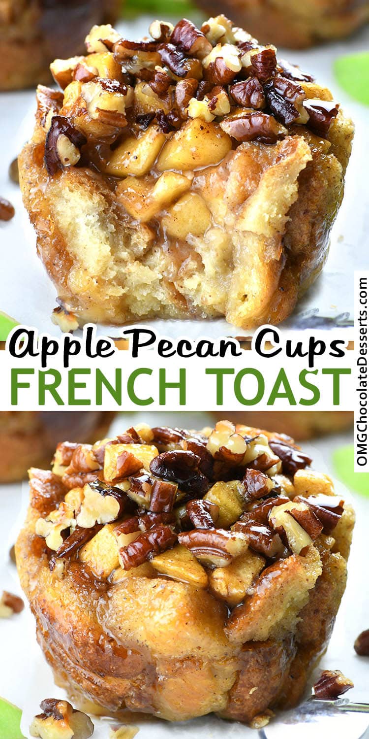 Apple Pecan French Toast Cups