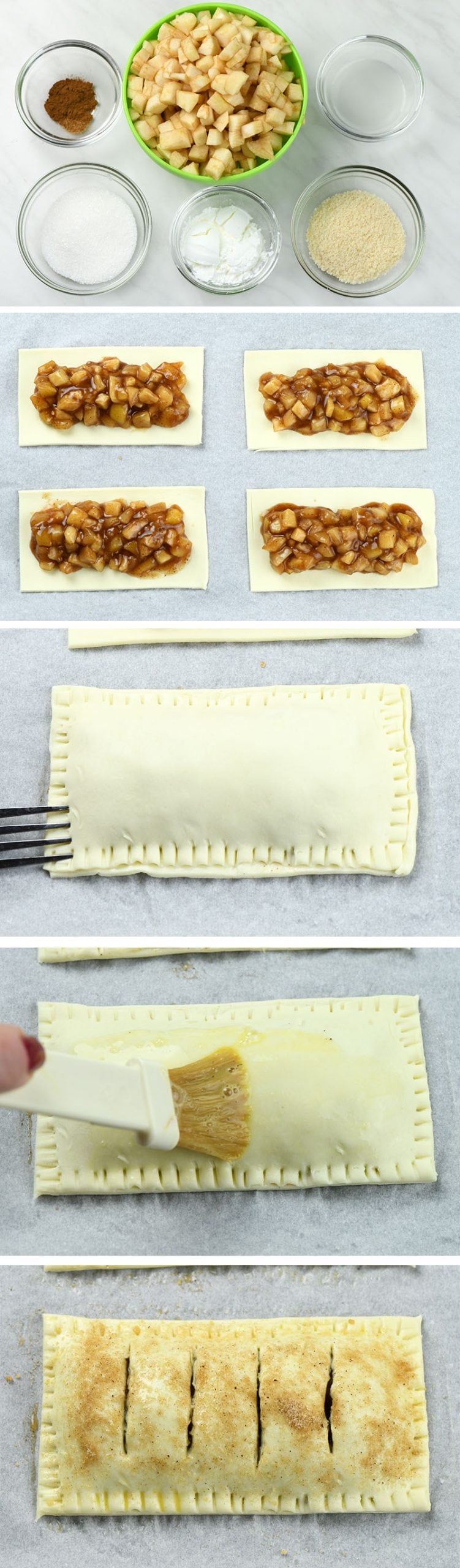 Copycat McDonald’s Apple Pies step-by-step instruction.