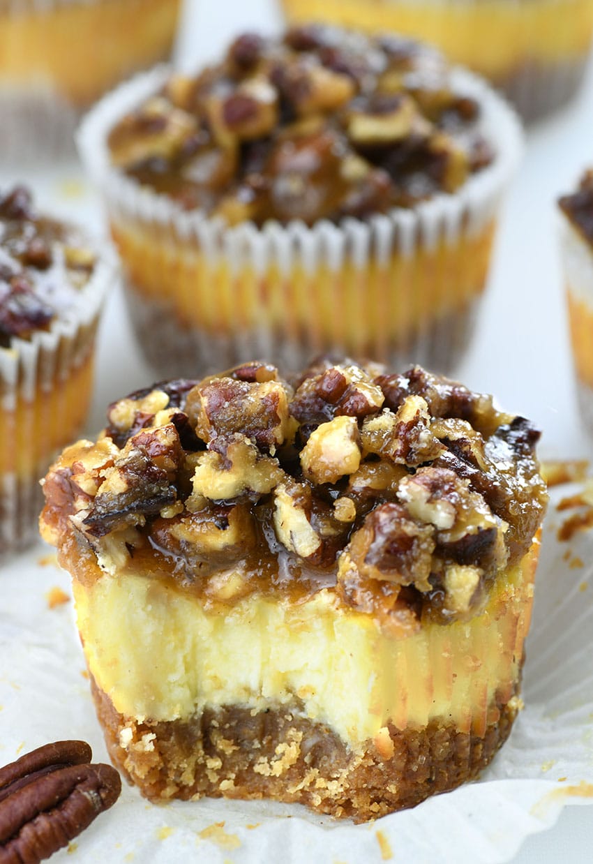 Mini Pecan Pie Cheesecakes 