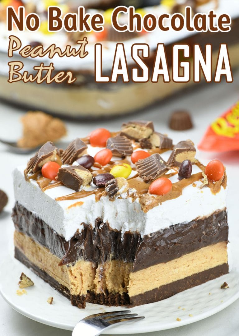 Chocolate Peanut Butter Lasagna OMG Chocolate Desserts easy no bake