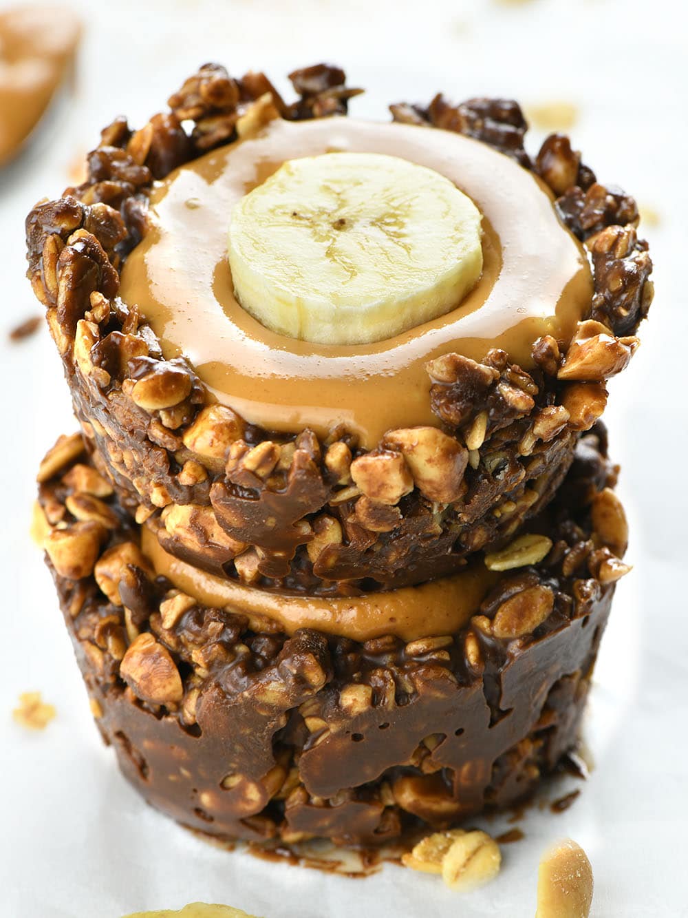 Two Chocolate Granola Cups.
