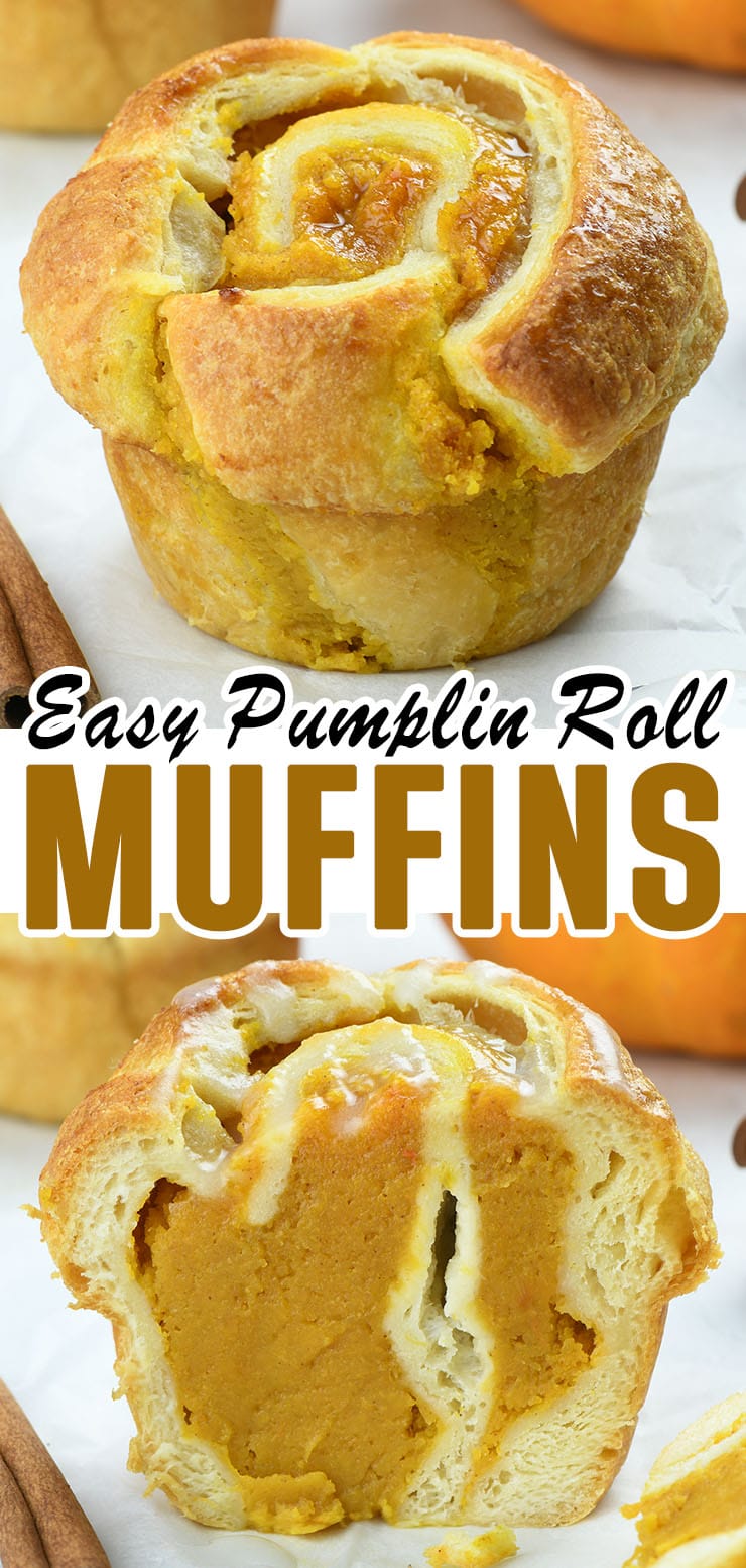 Pumpkin Roll Muffins
