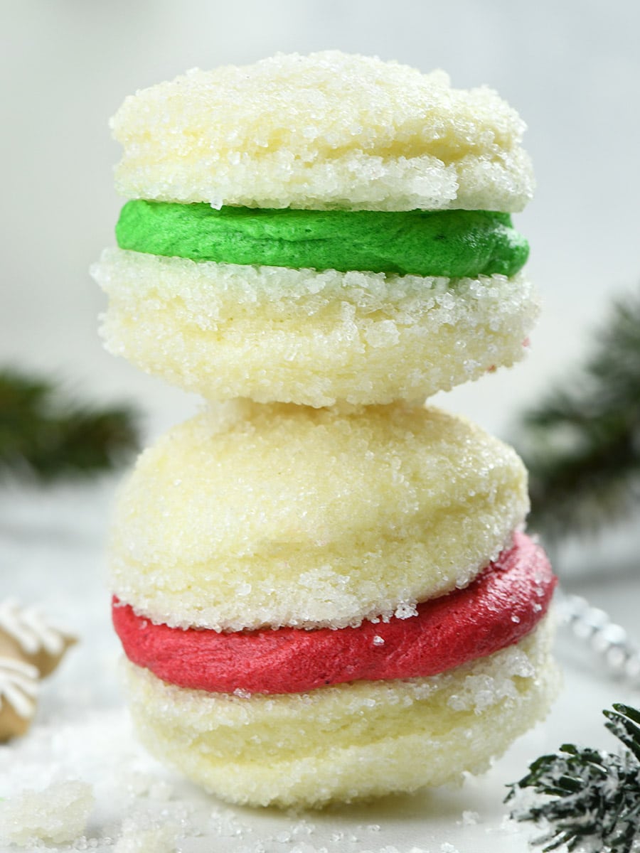 Christmas Shortbread Sandwich Cookies-image
