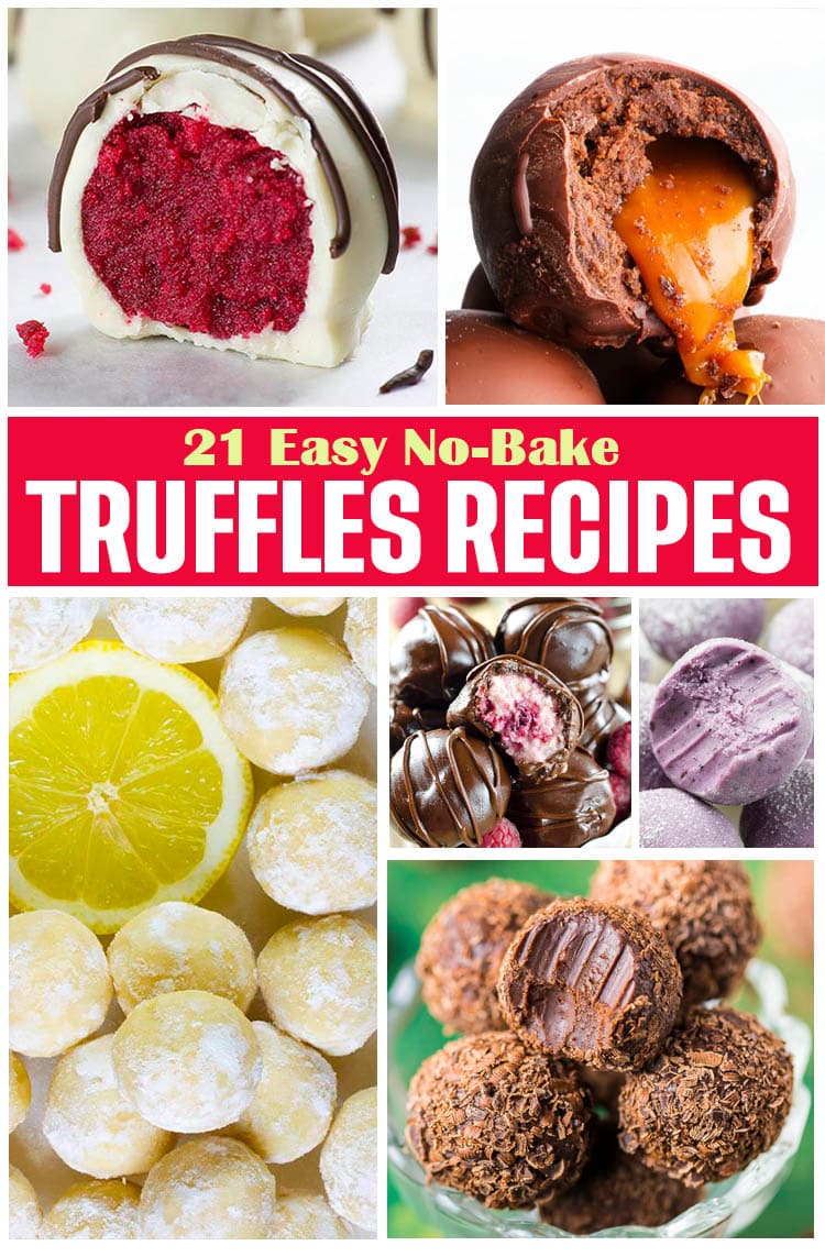 21 Easy NoBake Truffles Recipes OMG Chocolate Desserts