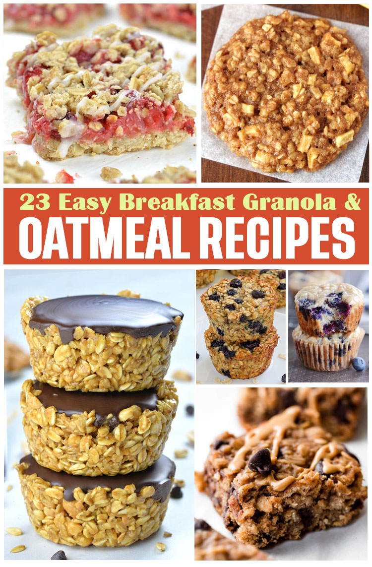 23 Best Oatmeal & Granola Recipes to Start the Day - OMG Chocolate Desserts