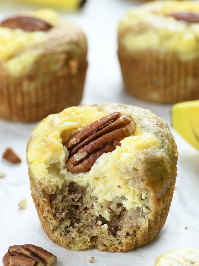 Banana Cream Cheese Muffins Easy Moist Banana Muffin Recipe   Cream Cheese Banana Muffins 4 768x1024 