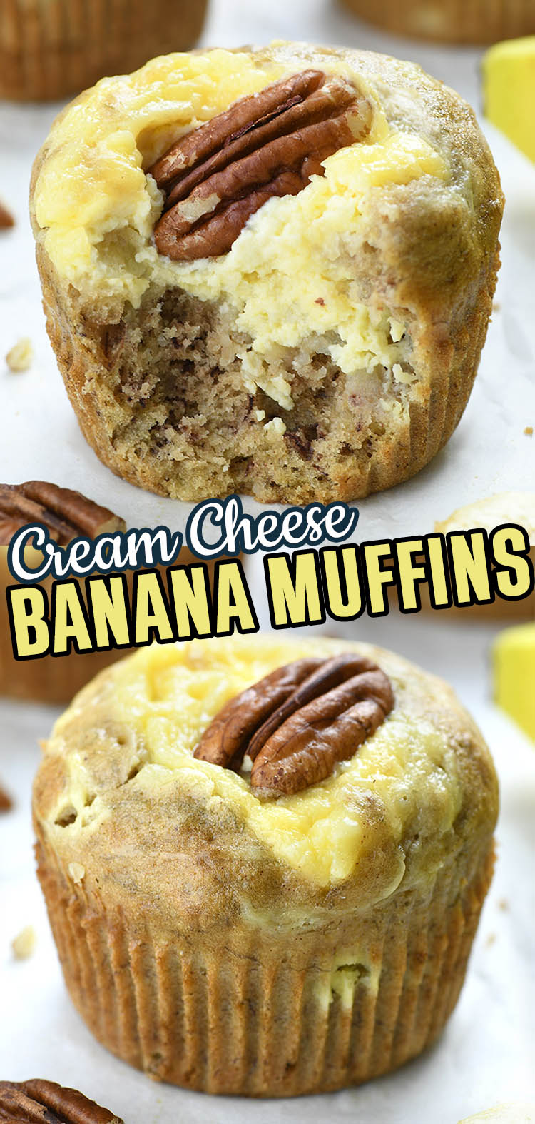 Banana Cream Cheese Muffins