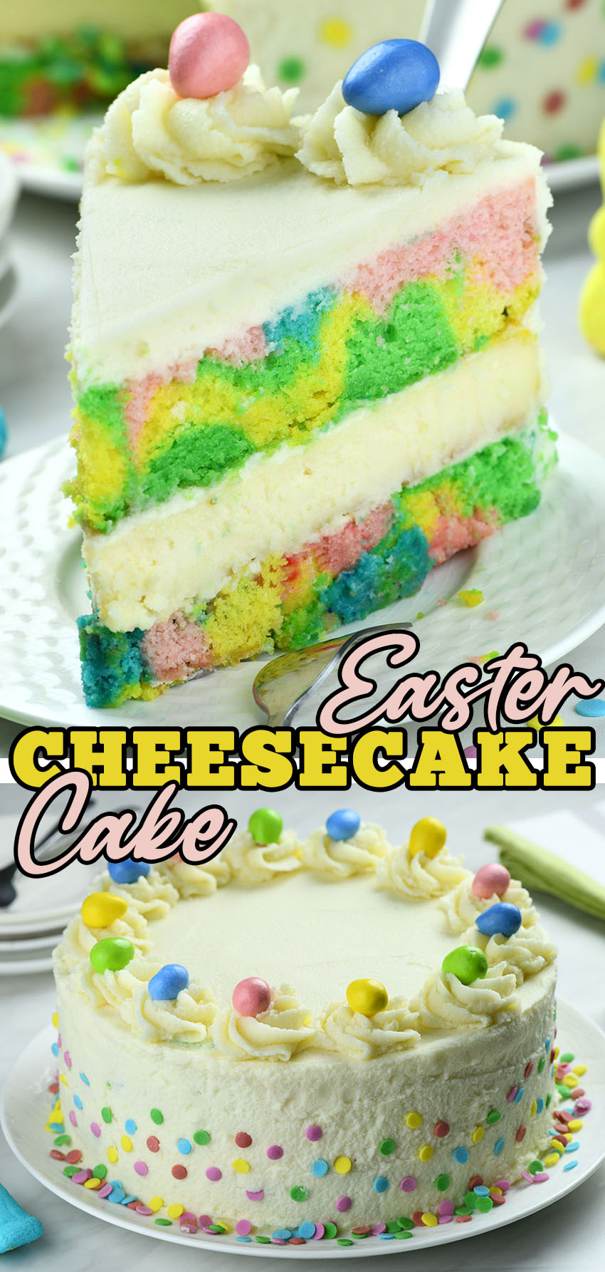 Easter Cheesecake Cake