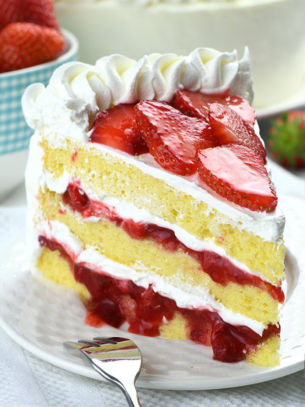 Strawberry Sponge Cake