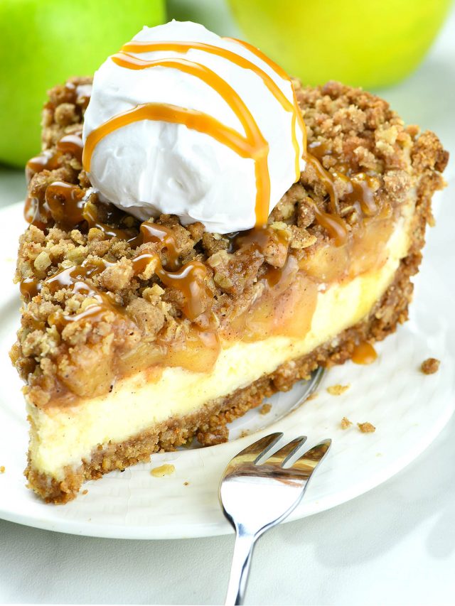 Apple Crisp Pie with Cream Cheese