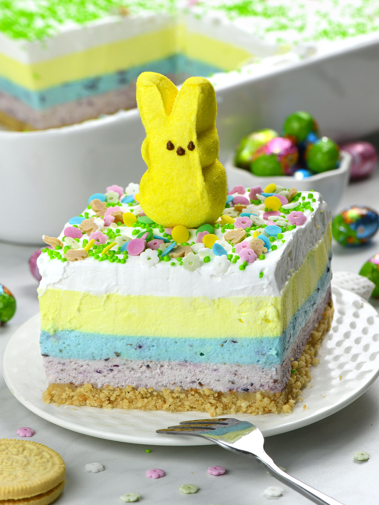 Easter Cheesecake Lasagna