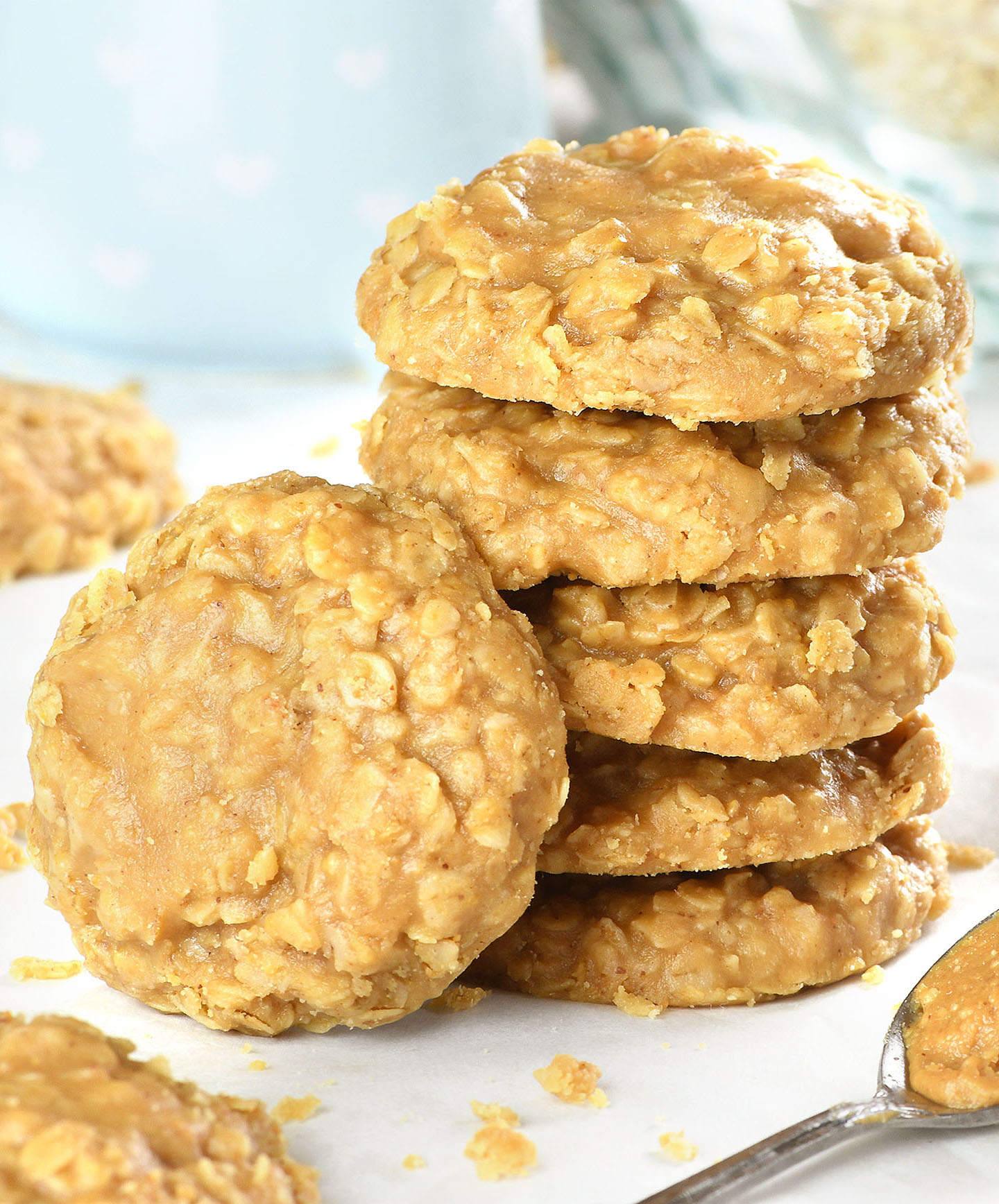 No Bake Peanut Butter Oatmeal Cookies