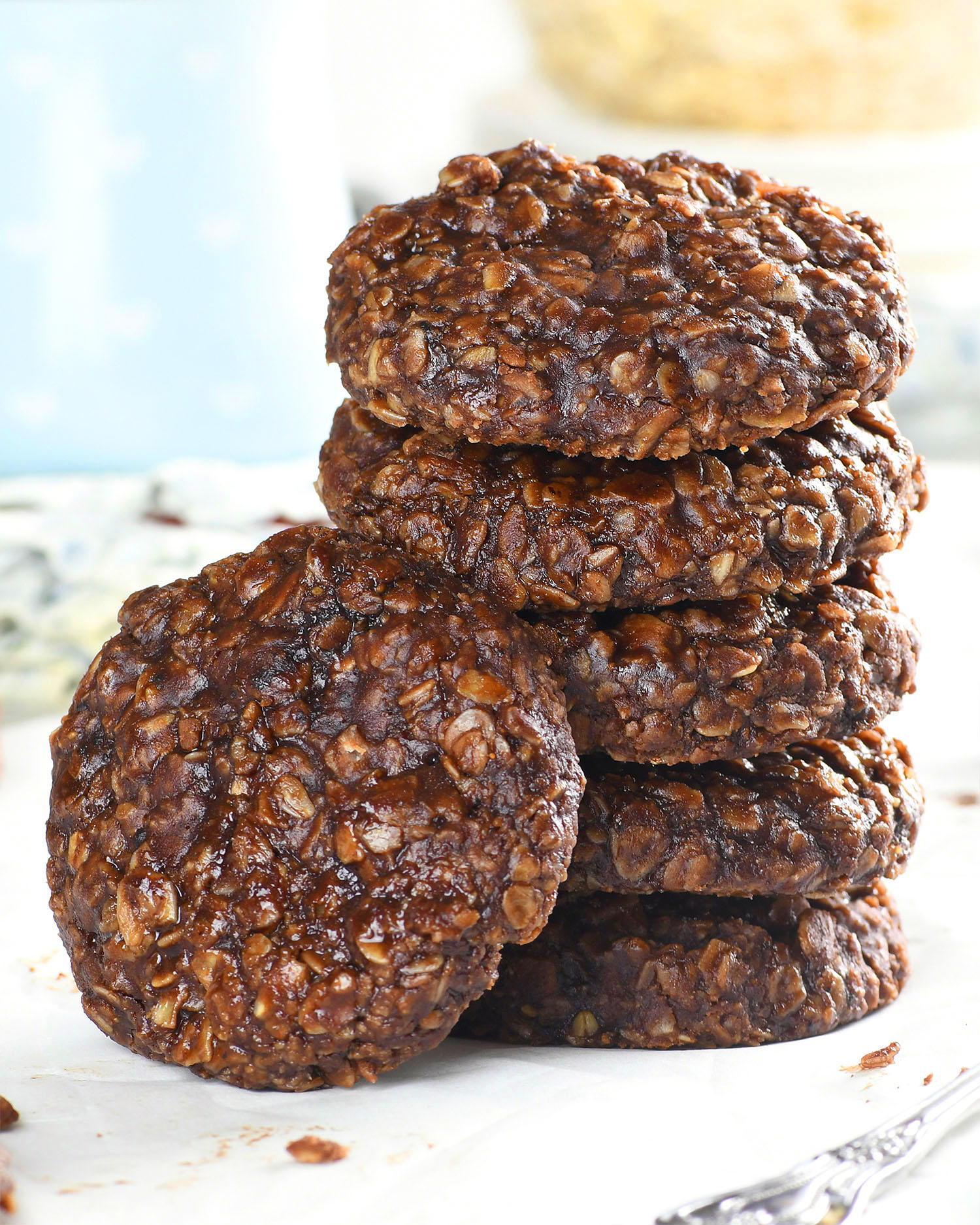No Bake Chocolate Oatmeal Cookies